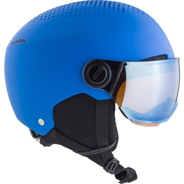 WINTER HELMET ALPINA ZUPO VISOR Q-LITE BLUE MATT 51-55 - imagine 4