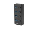 NATEC HUB USB 3.0 MANTIS 2 4-PORTS WITH SWITCH+POWER SUPPLY - imagine 3