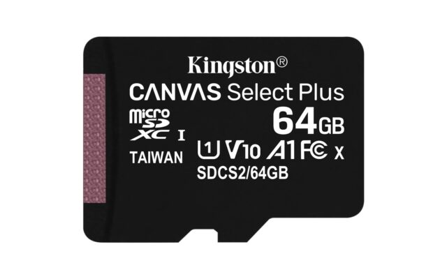 Kingston Technology Canvas Select 64GB micSDXC Plus 100R A1 C10 Card + ADP - imagine 3