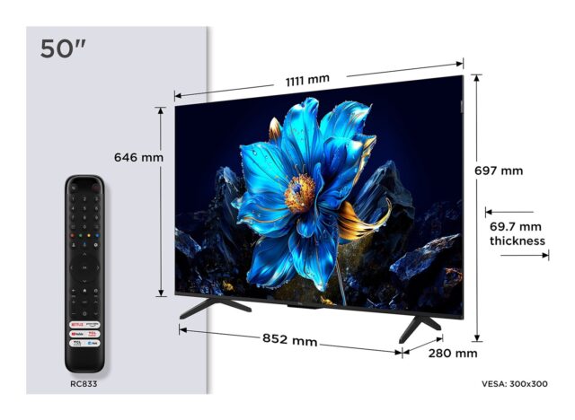 TCL P79K 50P79K TV 127 cm (50 ) 4K Ultra HD Smart TV Wi-Fi Metallic 430 cd/m2 - imagine 5