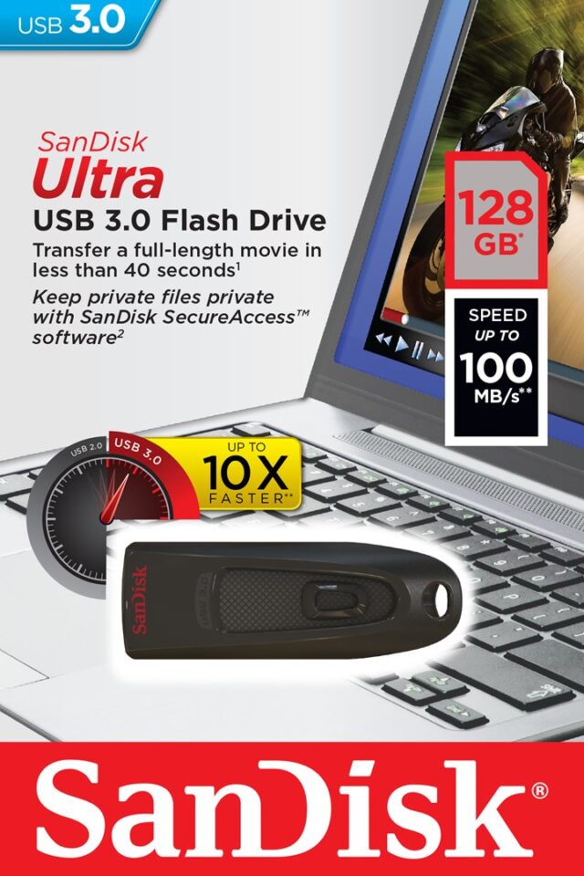 SanDisk Ultra USB flash drive 128 GB USB Type-A 3.2 Gen 1 (3.1 Gen 1) Black - imagine 8