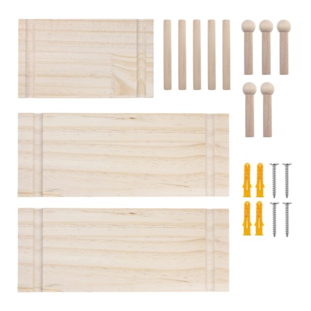 Maclean wooden board organizer  light wood color  40x60 cm  max. 20 kg  MC-130 WD - imagine 6