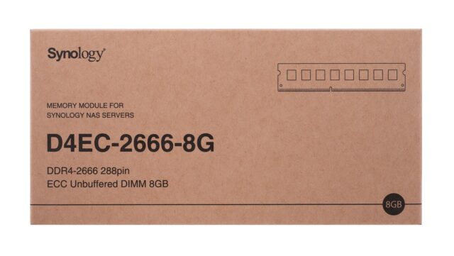 Synology D4EC-2666-8G memory module 8 GB 1 x 8 GB DDR4 2666 MHz ECC - imagine 3