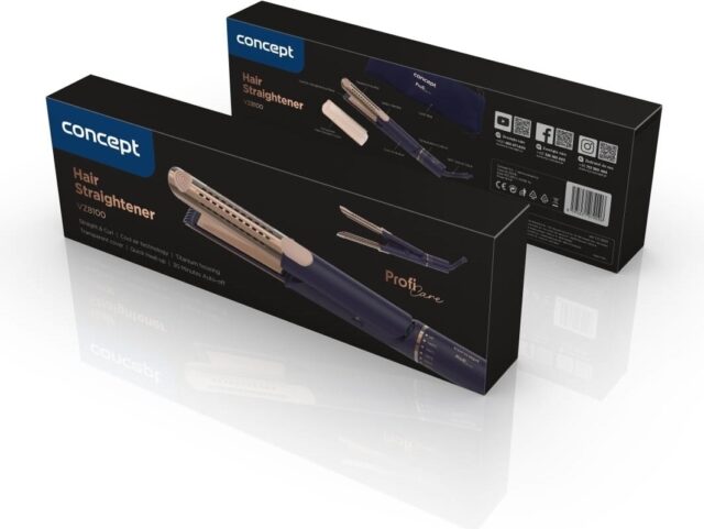 Concept PROFI Care VZ8100 Hair straightener blue  gold - imagine 8