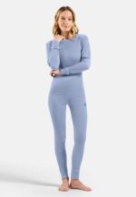 ODLO BL BOTTOM long ACTIVE WARM trousers  size M  Blue Grey - imagine 2