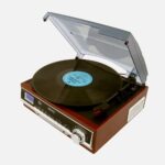 Camry Premium CR1113 Belt-drive audio turntable Black  Chrome  Wood Semi Automatic