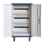 Techly I-CABINET-30DUTY portable device management cart/cabinet White  Blue - imagine 6