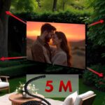 Maclean projection screen  120   240x180cm  25mm 4:3 border  tension hooks  MC-169 - imagine 8