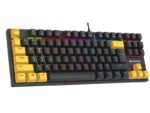 Tracer HORNET 87 keyboard Mouse included Gaming USB QWERTY English Black  Yellow - imagine 14