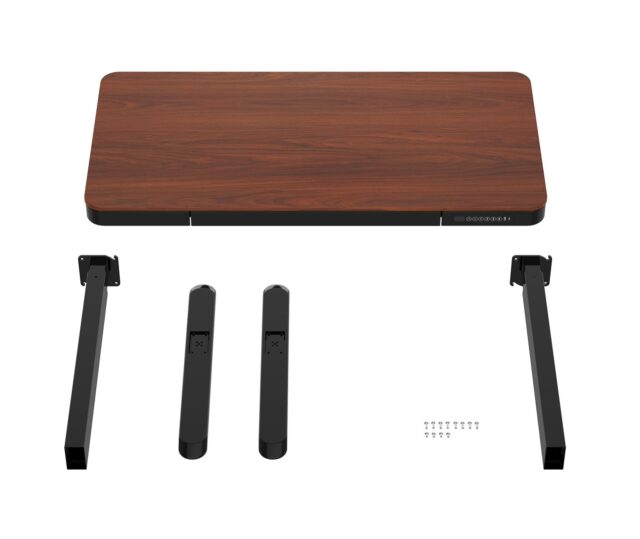 Activejet desk with electric height adjustment 140x70 ET119W-C black/walnut - imagine 11