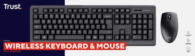Trust Primo - set (wireless keyboard + wireless mouse)  black - imagine 6