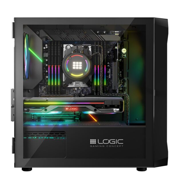 Logic PORTOS ARGB MINI USB 3.0 Case Black - imagine 11