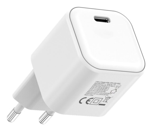 Techly IPW-USB-G65C mobile device charger Universal White AC Fast charging Indoor - imagine 2