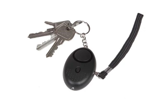 Personal alarm GUARD SCORPION siren 120 dB  LED flashlight Black (YC-003-BL) - imagine 3