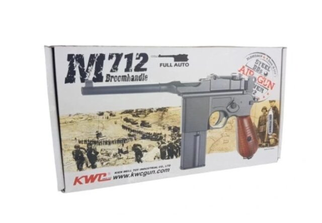 Air rifle pistol Ranger M712 BROOMHANDLE Full Auto Blowback K.4 5 BBS 19-shots KWC - imagine 10