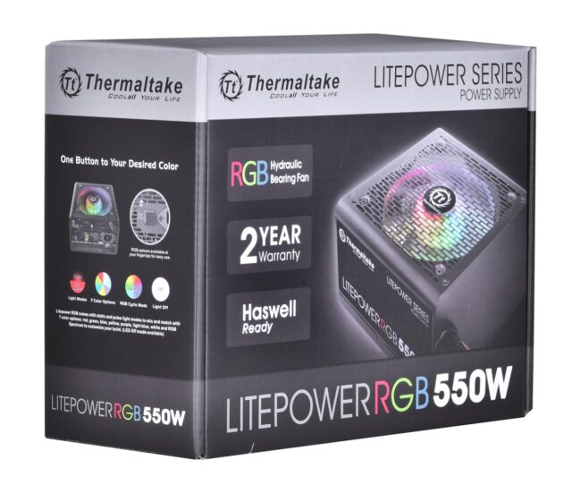 Computer power supply THERMALTAKE LITEPOWER RGB 550W  24-pin - imagine 3