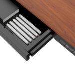 Activejet desk with electric height adjustment 140x70 ET119W-C black/walnut - imagine 8