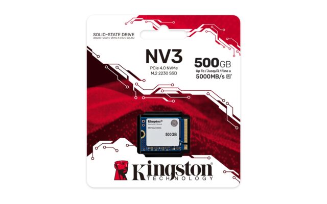 Kingston Technology 500G NV3 M.2 2230 NVMe SSD - imagine 3
