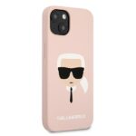 Karl Lagerfeld KLHCP13MSLKHLP iPhone 136,1" light pink hardcase Silicone Karl`s Head - imagine 4