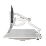 Desk mount for monitor LED/LCD 17-32  ART L-19GD gas assistance 2-9 kg 2x USB 3.0 White - imagine 4