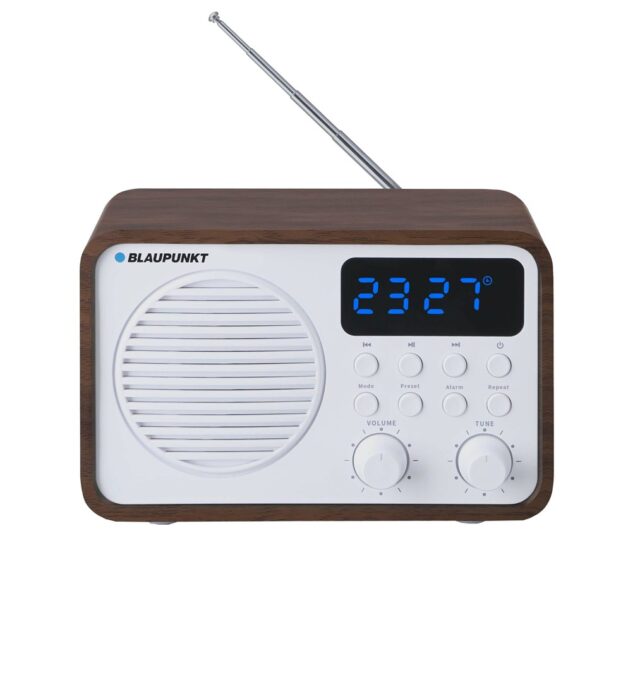 Portable radio with Bluetooth and USB BLAUPUNKT PP7BT  colour: brown wood/white - imagine 2