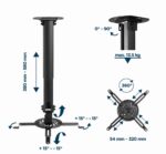 Gembird CM-B-01 Adjustable ceiling mount for projector/beamer - imagine 9