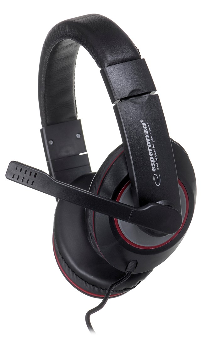 cps-1dc9af011135391088888d28c240378e-2026-01-15-05-17-57 Esperanza EH118 headphones/headset Wired Head-band Calls/Music Black Red - imagine 1