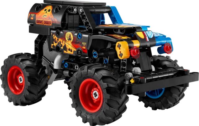 LEGO TECHNIC 42219 Monster Jam Grave Digger Fire and Ice - imagine 3