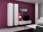 Cama Full cabinet VIGO '180' 180/40/30 white/white gloss - imagine 22