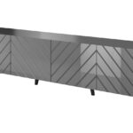 RTV cabinet ABETO 200x42x52 graphite/gloss