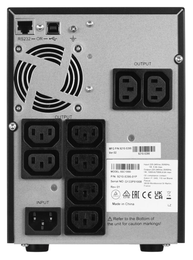 Eaton 5SC1000i uninterruptible power supply (UPS) 1 kVA 700 W 8 AC outlet(s) - imagine 6