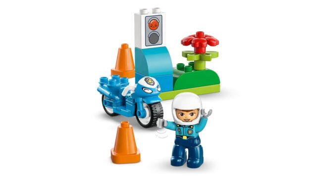 LEGO DUPLO TOWN 10471 Niebieski motocykl policyjny - imagine 6