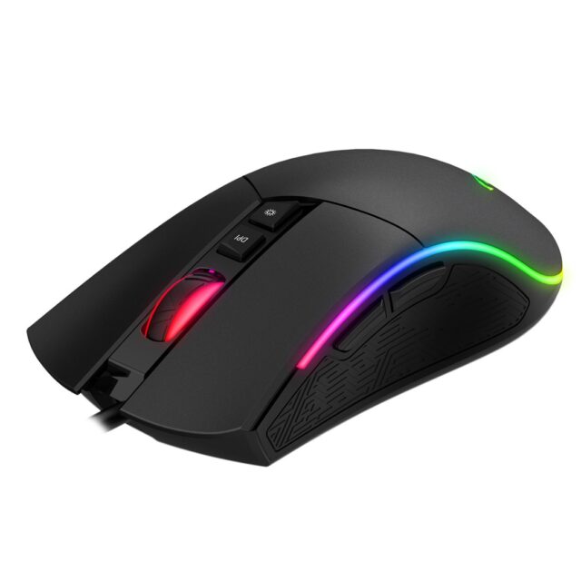 Havit MS1001S - Optical right-handed gaming mouse  USB type A  black-grey - imagine 6