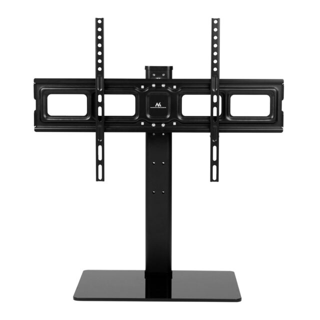 Maclean MC-386 Universal TV Stand Base for Cabinet Dresser Table Desk 32  - 75  40kg VESA 35° Rotating Temepred Glass Adjustable TV Height Powder Coating - imagine 13