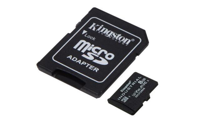 Kingston Technology 8GB microSDHC Industrial C10 A1 pSLC Card + SD Adapter - imagine 2