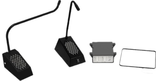 Contacta STS-K035-B-RH Intercom Curved Right-Microphone System  free-standing - imagine 3