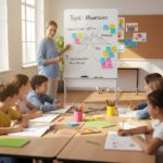 Ergo Office mobile dry erase board  vertical orientation  white  single sided  with shelf  board dimensions 1190x790mm  ER-305 - imagine 7