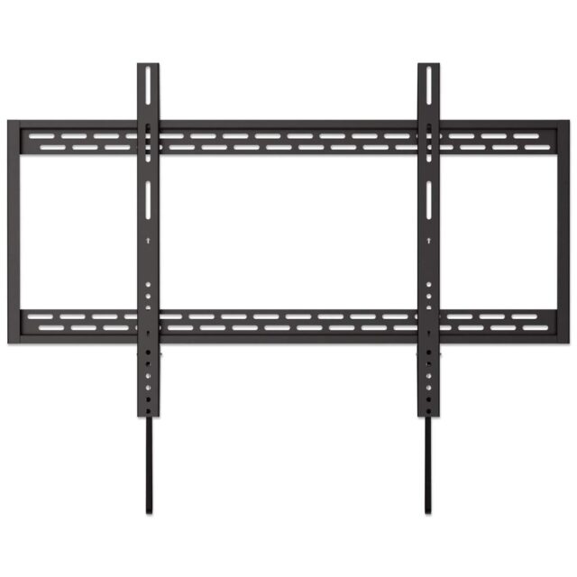 Manhattan Wall Mount for TV & Monitors (Fixed)  For screens 60  to 100   VESA compatability: all between 200x200mm and 900x600mm - check the dimensions of the four mounting holes on back of screen to ensure it fits  Max 50kg  Black  Bracket - imagine 3
