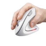 Trust Verto Vertical Ergonomic wireless mouse white (25132) - imagine 6