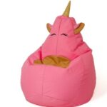 Unicorn pink XL 130 x 90 cm Sako bag pouffe