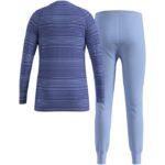 Thermal underwear – Odlo Set long ACTIVE WARM SET size 152 cm Navy blue