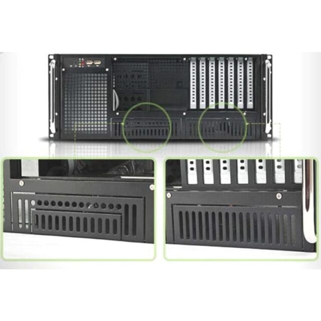 Techly Chassis Industrial Rack 19/Desktop 4U Ultra Compact Black  I-CASE MP-P4HX-BLK6 - imagine 7