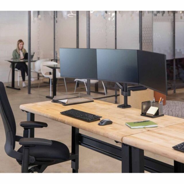 Fellowes Ergonomics 3 Monitor Arm - Platinum Series - imagine 5