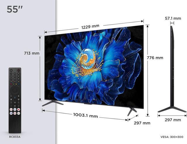 TCL C61KS 55C61KS TV 139.7 cm (55 ) 4K Ultra HD Smart TV Wi-Fi Black - imagine 2