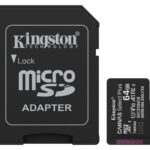 Kingston Technology 64GB microSDXC Canvas Select Plus Gen3 100MB/s A1 Card + Adapter
