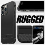 Spigen Rugged Armor MAG iPhone 14 Pro 6,1" Magsafe matte black ACS04956 - imagine 10