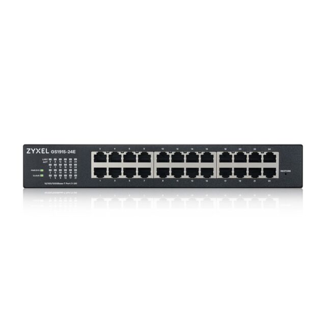 Zyxel GS1915-24E Managed L2 Gigabit Ethernet (10/100/1000) 1U Black - imagine 2