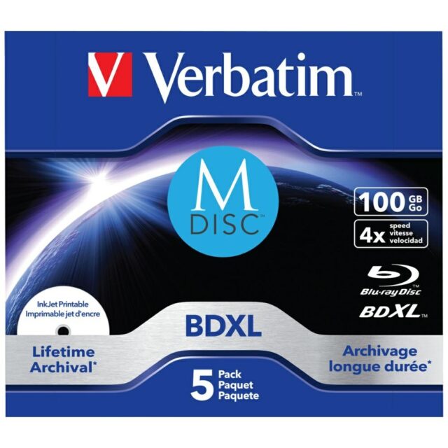 Płyta BDXL Verbatim 100GB 4xSpeed  do     druku 5szt 43834 - imagine 2