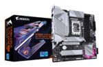 GIGABYTE B760M AORUS ELITE WIFI6E GEN5 Motherboard - Supports 14th Gen. Intel Core CPUs  12+1+1 phases VRM  up to 5600MHz DDR5  2xPCIe 4.0 M.2  Wi-Fi 6E  2.5 GbE LAN  USB 3.2 Gen 2x2