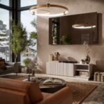 Cama LIVERTI TV cabinet 150x42x48 cashmere - imagine 3